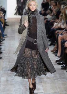 jupe en mousseline en automne