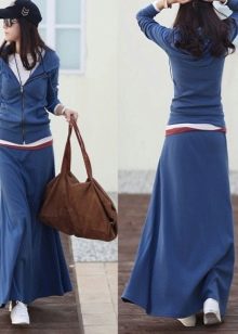 long skirt tracksuit