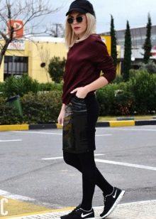 Sports mini skirt