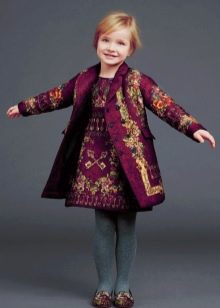 Robe évasée d'hiver pour fille
