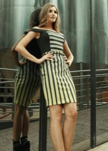 Striped sheath dress
