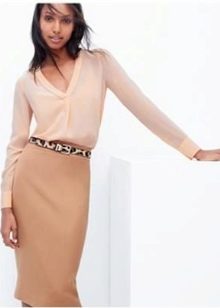 Pencil skirt in office style