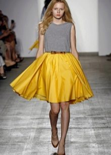 fluffy bright skirt-sun