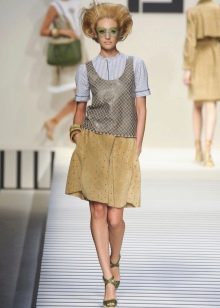 cut-in pocket sun skirt