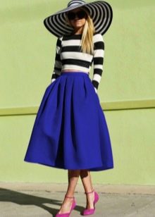 cut-in pocket summer sun skirt