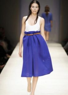 high-waisted skirt