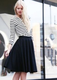 black midi skirt