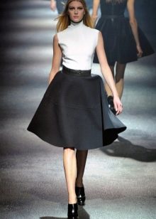 black canvas skirt
