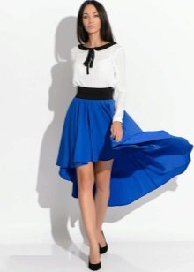 elasticated cascade skirt