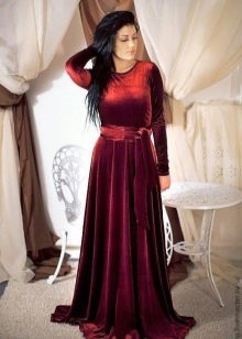 velor elastic skirt