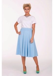 blue elasticated skirt