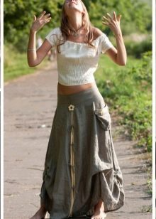 stylish skirt with a wide elastic band
