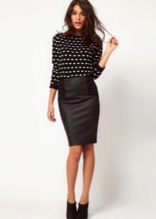 Slit skirt and jumper
