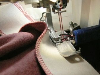 Sewing piping to the dress - step 2