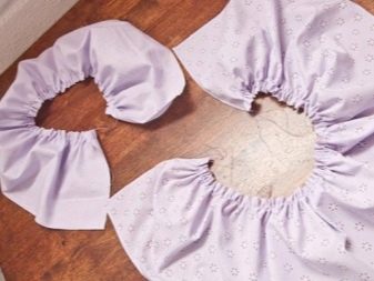 Ruffles of a fancy dress for a girl