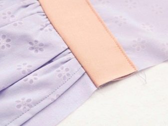Sewing ruffles on the dress - step 6