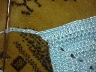 Knitting a yoke on a dress for a girl up to a year - step - 4