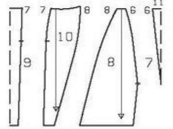 Do-it-yourself color blocking sheath dress - skirt pattern