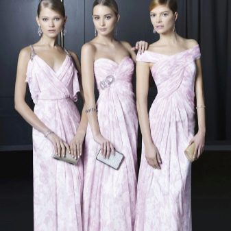 Delicate Pink Bridesmaid Dresses