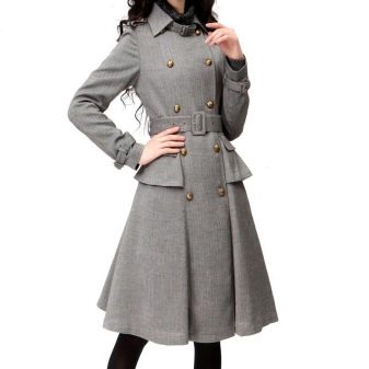 Peplum coat