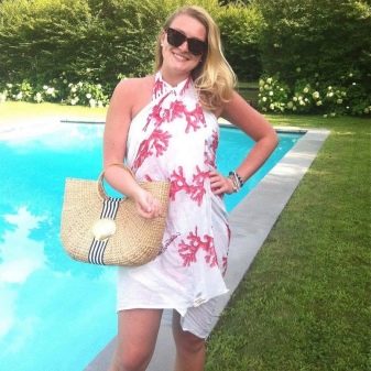 Woven straw sarong bag