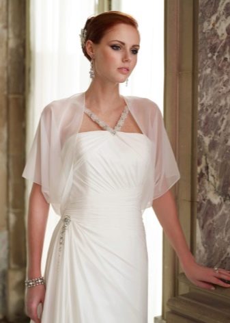 Chiffon bolero for wedding dress for wedding