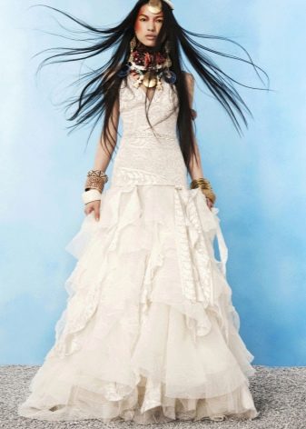 Gypsy boho wedding dress