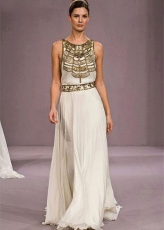 Robe de mariée à la grecque
