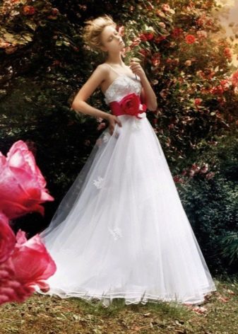 Lush wedding dress from the hip