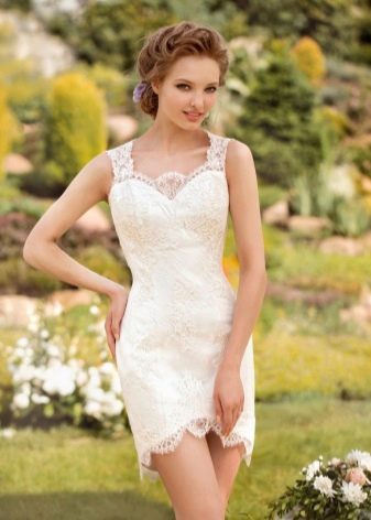 Short wedding dress - transformer from Papilio