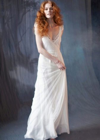 Bohemian Bride Simple Rustic Wedding Dress