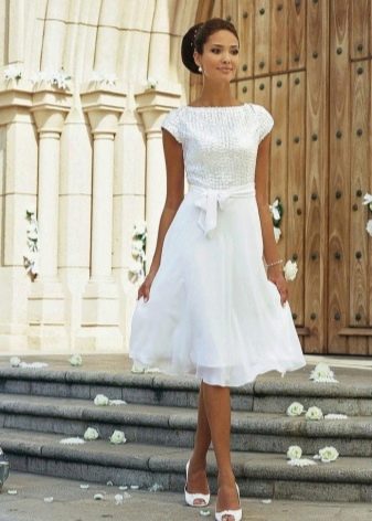Midi wedding dress