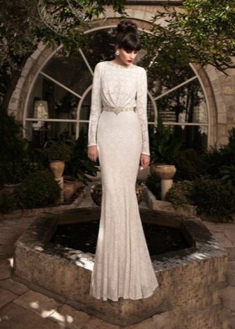 Ivory One-Piece Wedding Dress