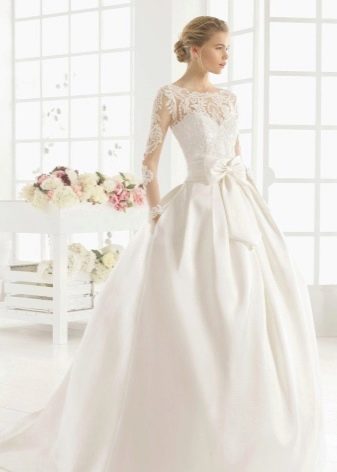 Illusion Sleeveless Bridal Gown