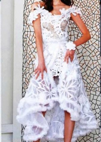 Crochet wedding cape