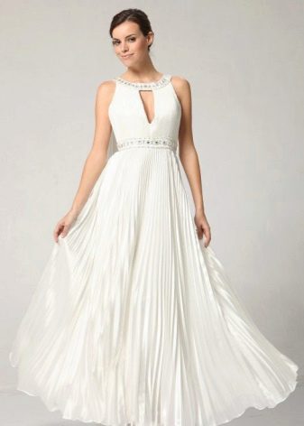 Pleated Greek Style Evening Dress