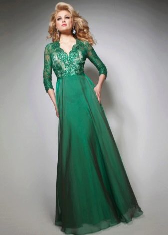 Chiffon summer evening dress