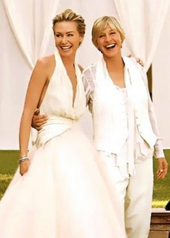 Portia de Rossi wedding dress