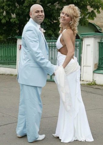 Valeria's wedding dress in Greek style
