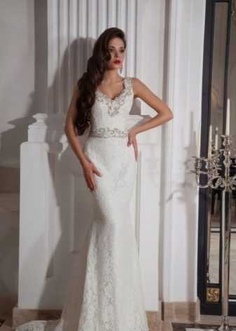 Wedding dress from Kristal Design with embroidery