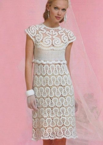 Crochet Brugge Lace Wedding Dress
