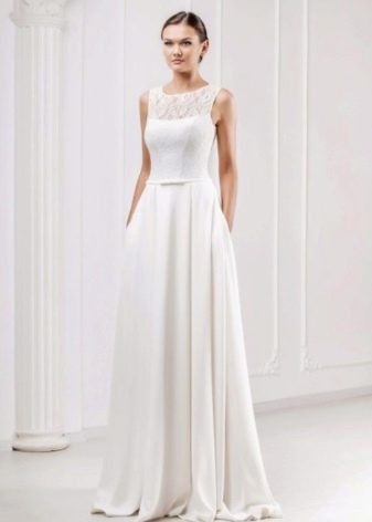 simple wedding dress by Oksana Mukha