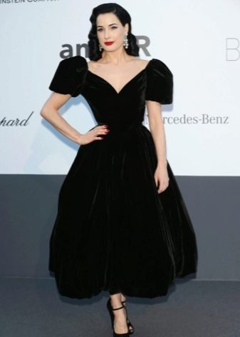 Velvet dress of stars