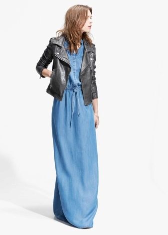 Outerwear for a denim dress