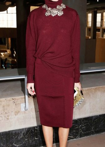 Marsala color versatility in clothes