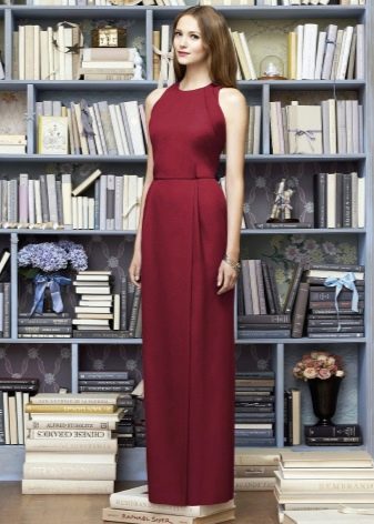 Marsala casual dress