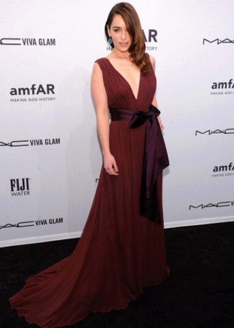 Marsala long dress