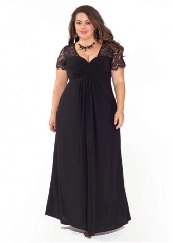 Evening dress for full