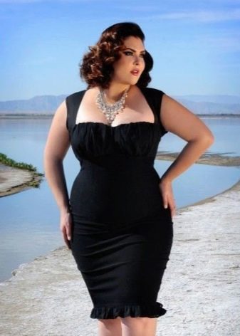 Black dress for a fat woman