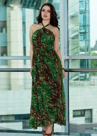 Brown-green dress